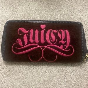 Gently used juicy couture zip up wallet